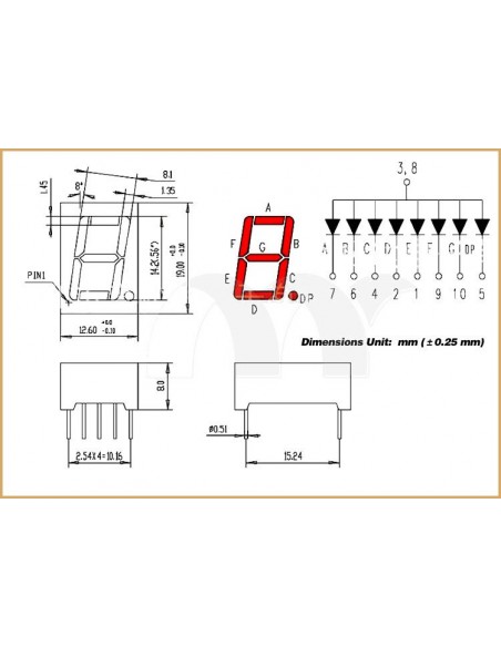 Tube Digital Display 1 Bits