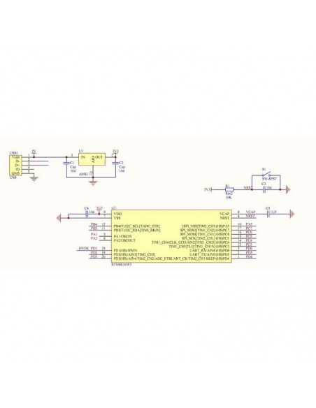 STM8 S103F3P6 Mini Development Board