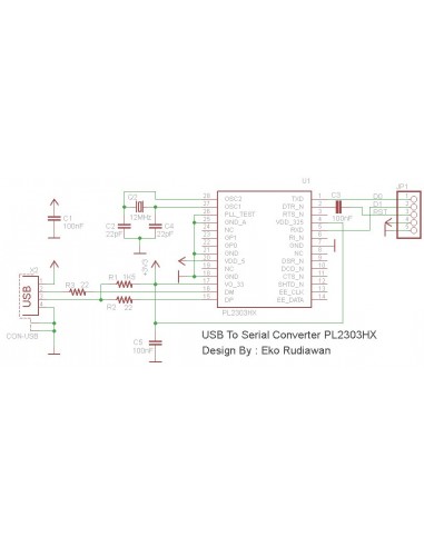 USB To RS232 TTL PL2303HX