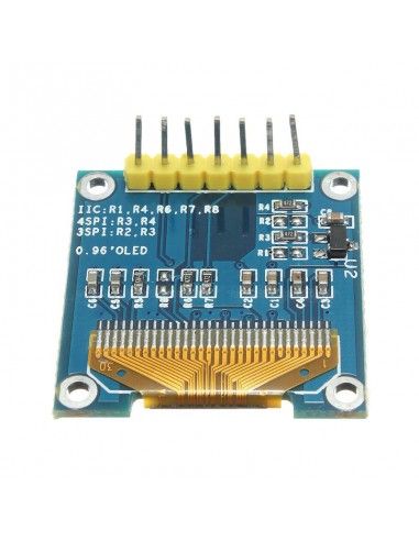0.96" 128X64 OLED LCD Display (I2C, SPI)