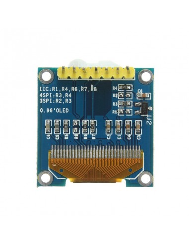 0.96" 128X64 OLED LCD Display (I2C, SPI)