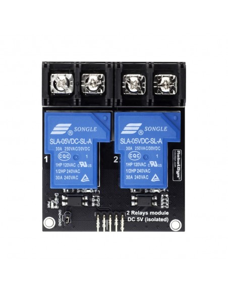 Реле - 2 канала 5V (30A)