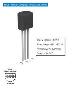 Temperatūras sensors - LM35 2