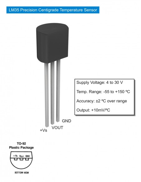 Датчик температуры - LM35