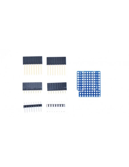 ProtoBoard Shield for WeMos D1 mini double sided perf board