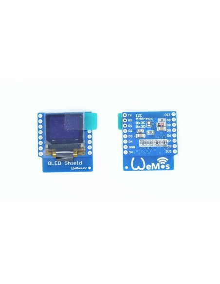 OLED Escudo Adecuado para Wemos 0,66 pulgadas 64x48 IIC I2C 128x64 Resolución OLED Escudo Adecuado para Wemos 0,66 pulgadas 64x48 IIC I2C 128x64 Resolución