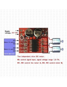 MX1508 2-channel DC motor driving 2