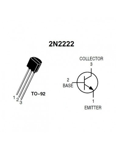 2N2222 transistor (NPN)