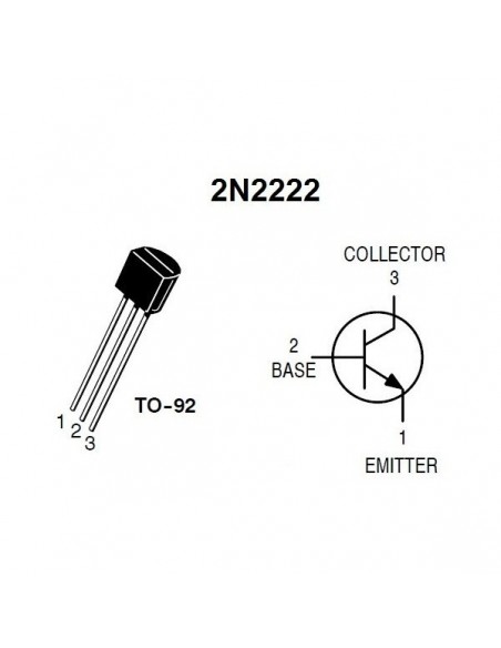 2N2222 transistor (NPN)