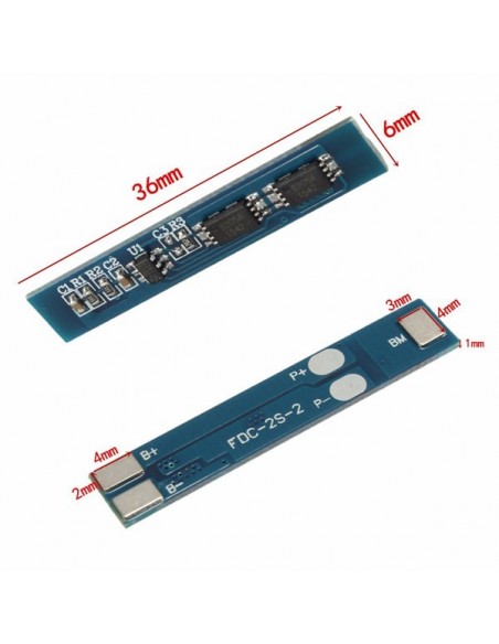 2S 3A Li-ion Lithium Battery 7.4v 8.4V 18650 Charger Protection Board