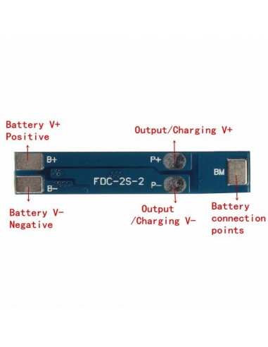 2S 3A Li-ion Lithium Battery 7.4v 8.4V 18650 Charger Protection Board