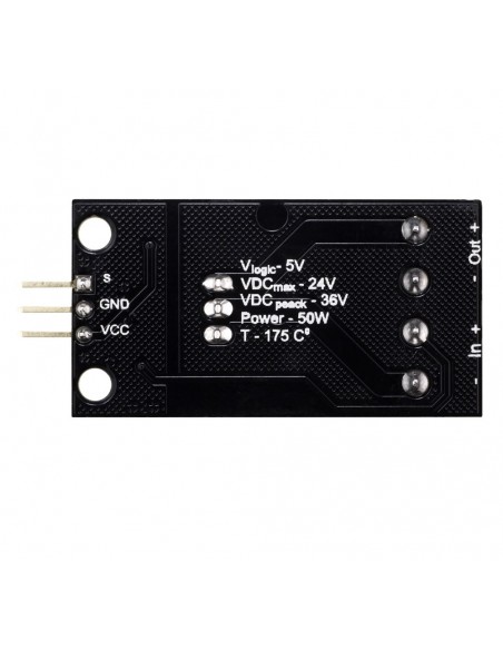 Transistor MOSFET DC Switch, 5V logic, DC 24V/30A with optocouplers