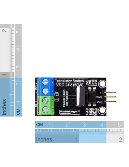 Transistor MOSFET DC Switch, 5V logic, DC 24V/30A with optocouplers