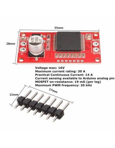 VNH2SP30 Stepper Motor Driver 30A