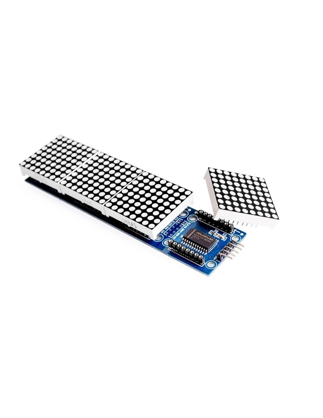 Electronic MAX7219 Dot Matrix Module for Arduino Microcontroller 4 in One Display with 5P Line 