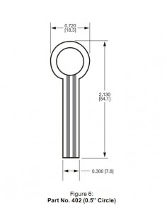 Pressure sensor FSR402 0.5" 2