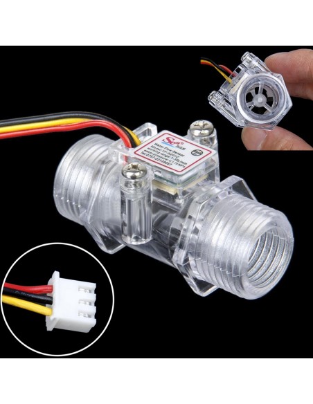Water flow sensor 1 ~ 30L / min G1/2" Water flow sensor 1 ~ 30L / min G1/2"