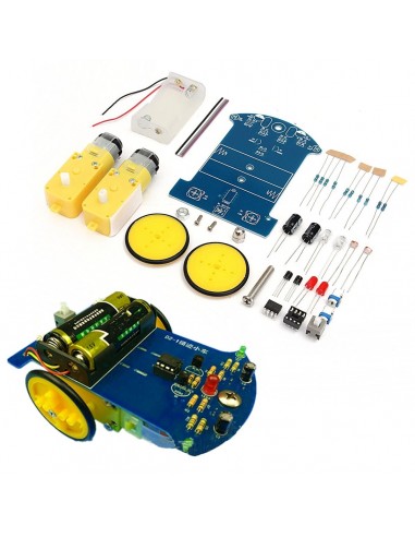 Smart Tracking Robot Car DIY Kits With Reduction Motor Robotics Electric Tool # 