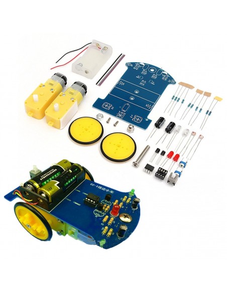 DIY Tracking Robot Car With Reduction Motor DIY Tracking Robot Car With Reduction Motor