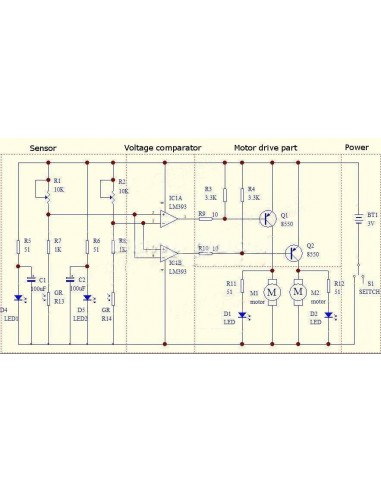 DIY Tracking Robot Car With Reduction Motor