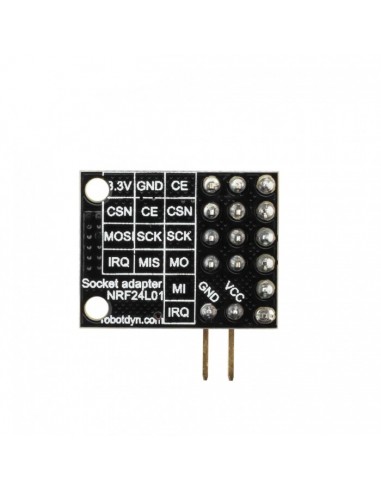 Socket adapter for NRF24L01, with regulator 3.3V