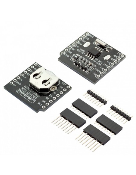 WIFI D1 mini - shield RTC DS1307 (Real Time Clock) with battery