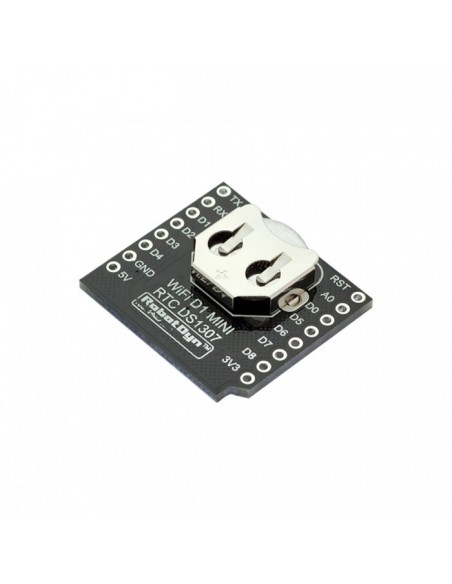 ACROBOTIC WeMos ESP8266 D1 Mini Real-Time Clock RTC Shield for Arduino NodeMCU Raspberry Pi Wi-Fi IoT Data Log Logger DS1307 