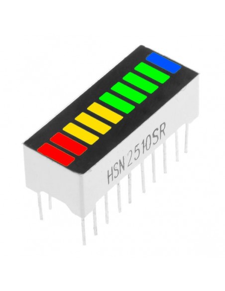 10 Segment digital RED LED bar display