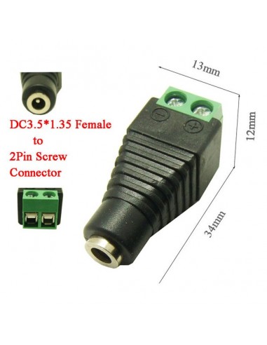 DC connector Male + Female 2.1*5.5mm