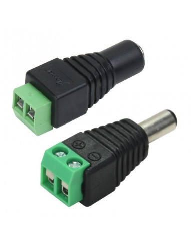 DC connector Male + Female 2.1*5.5mm