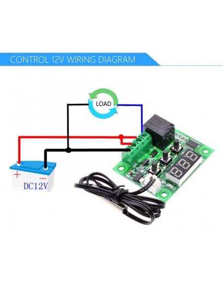 W1209 DC 12V thermostat