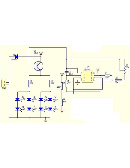 LM358 Breathing Lamp Electronics DIY Kit