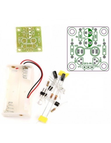Triode Transistor Multivibrator LED
