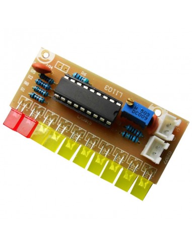 LM3915 10 segment Audio Level Indicator LED