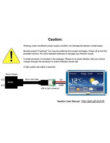 3.2" Nextion Enhanced HMI Display 3.2" Nextion Enhanced HMI Display