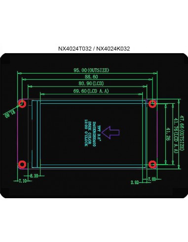 3.2" Nextion Enhanced HMI Display