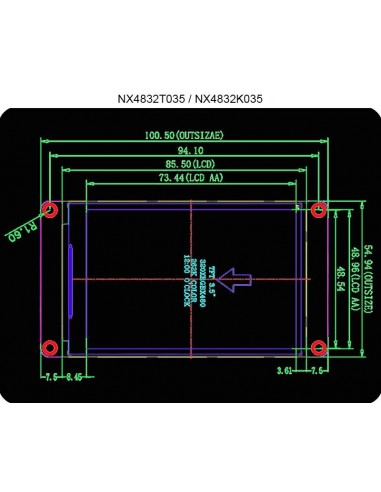3.5" Nextion Enhanced HMI Display