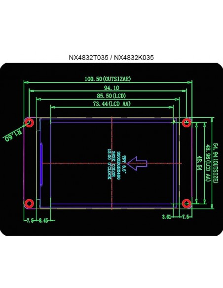 3.5" Nextion Enhanced HMI Display