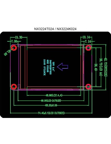 2.4" Nextion Enhanced HMI Display