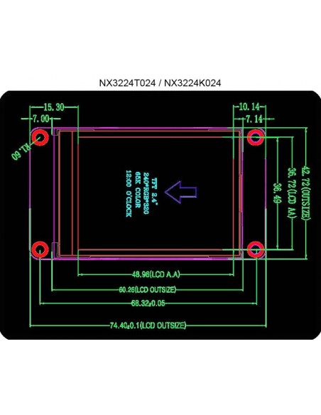2.4" Nextion Enhanced HMI Display
