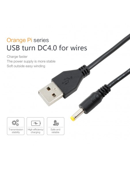 USB to DC 4.0MM - 1.7MM Power Cable