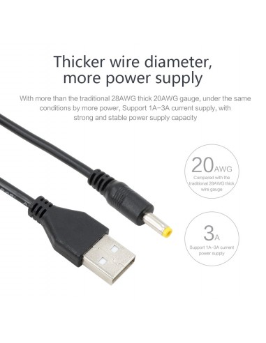 USB to DC 4.0MM - 1.7MM Power Cable