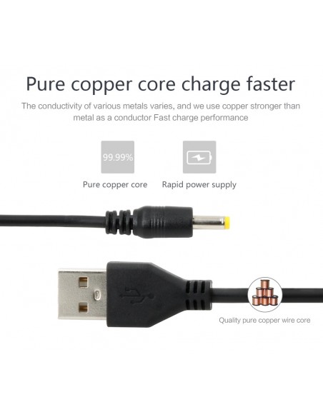 USB to DC 4.0MM - 1.7MM Power Cable