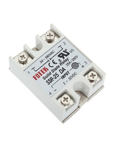 1ch Solid State Relay SSR 25A with Protective Flag