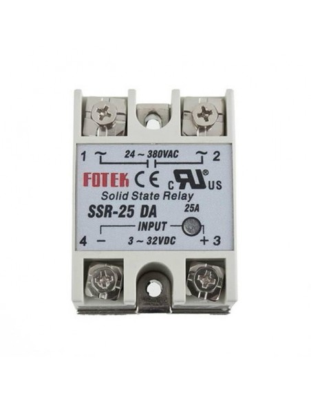1ch Solid State Relay SSR 25A with Protective Flag