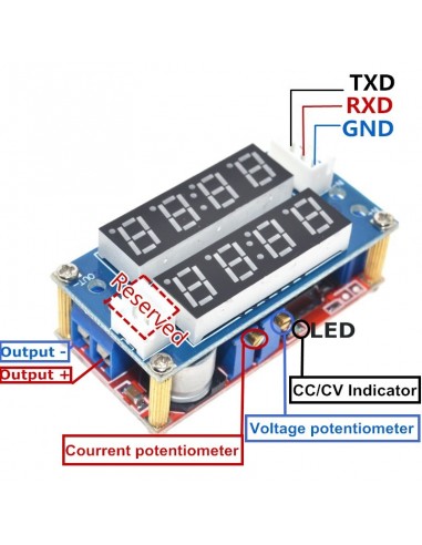 XL4015 5A Adjustable Power CC/CV Step-down Charge Module LED