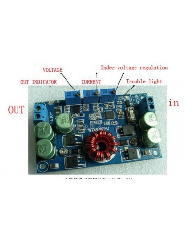 LTC3780 DC 5-32V to 1V-30V 10A Automatic Step Up Down Regulator Charging Module