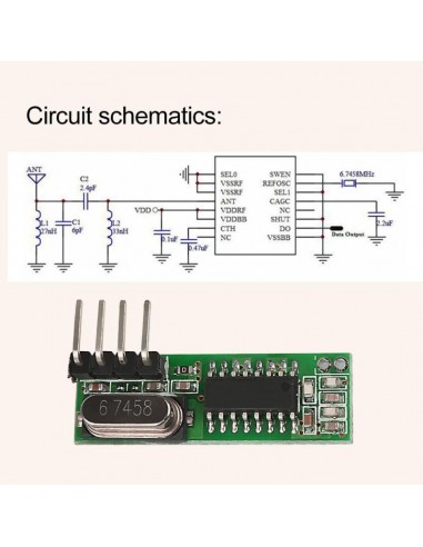 QIACHIP 433mhz Mini Low Power RF Relay Receiver + Transmitter Module 