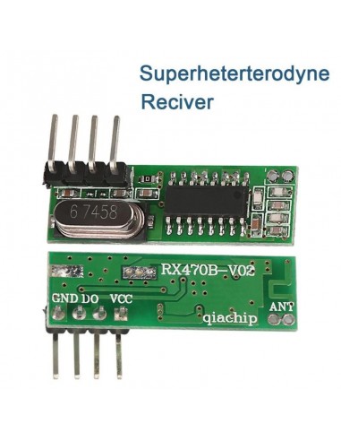 QIACHIP 433mhz Mini Low Power RF Relay Receiver + Transmitter Module 