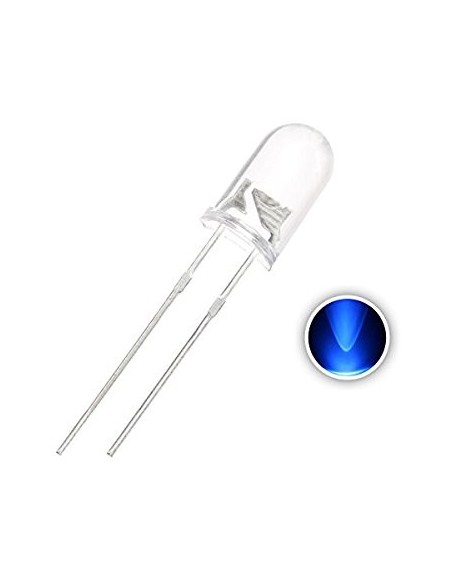 LED BLUE - 3mm 20mA 3.0V-3.2V